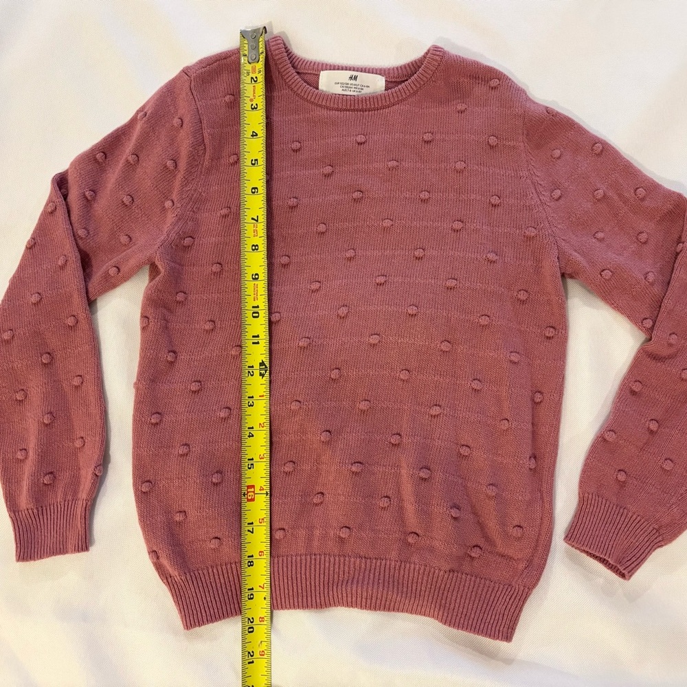 H&M‎ Girl’s Sweater Dusty Rose Size 6x/7 - Picture 3 of 5
